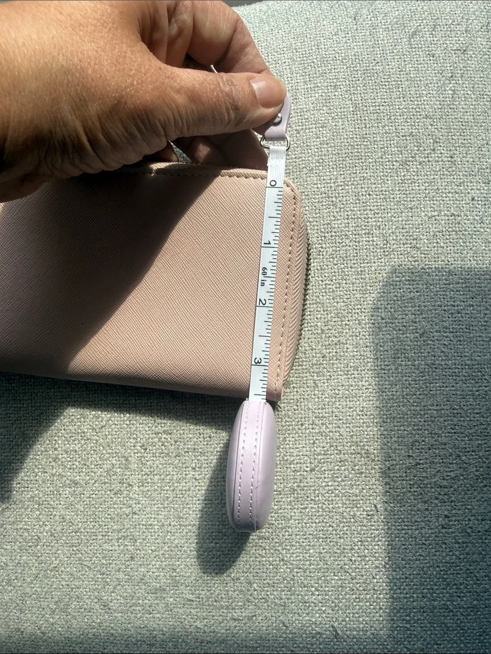 GUESS Pink Zip-Around Wallet with Logo